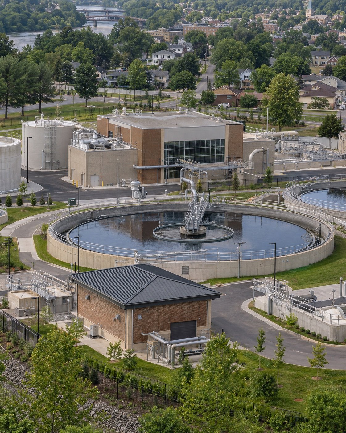 Infrastructure project at the edge of a community